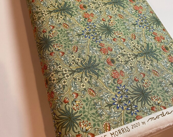 William Morris Fabric Best of Morris Hyacinth in Spring Sage 33496 12