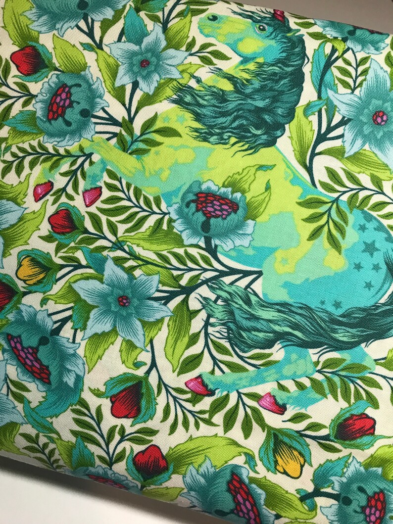 Tula Pink Fabric PINKERVILLE Imaginarium in Frolic PWTP127 Etsy
