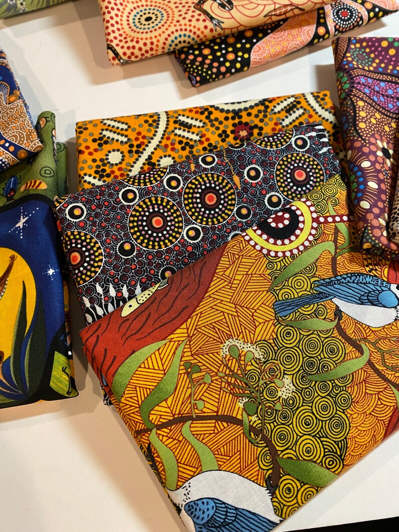 Australian Fabric Quilt Log Cabin Kit Fabric and Pattern Etsy