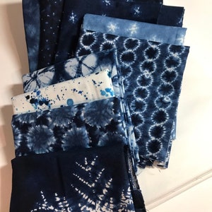 New! Shibori Irish Chain Quilt Kit  -  Fabric for Top & Binding by Moda and Hoffman Fabrics Quilt Kit  87”x78”