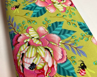 Tula Pink Stoff MOON GARDEN PWTP195 Kabloom in Dawn - FreeSpirit - Biene -100% hochwertige Baumwolle von 1/2 Yd und Meter