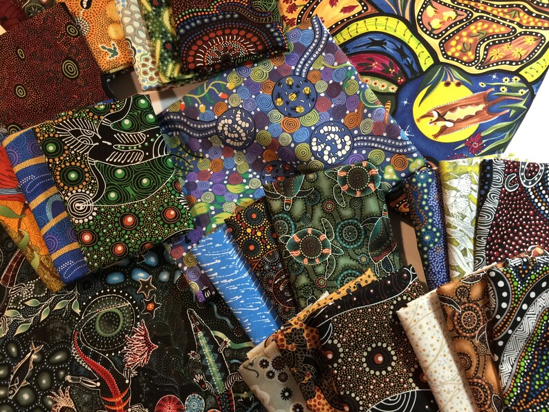 Stunning Australian Fabric Quilt Log Cabin Kit Quilt 84 1/2 Etsy