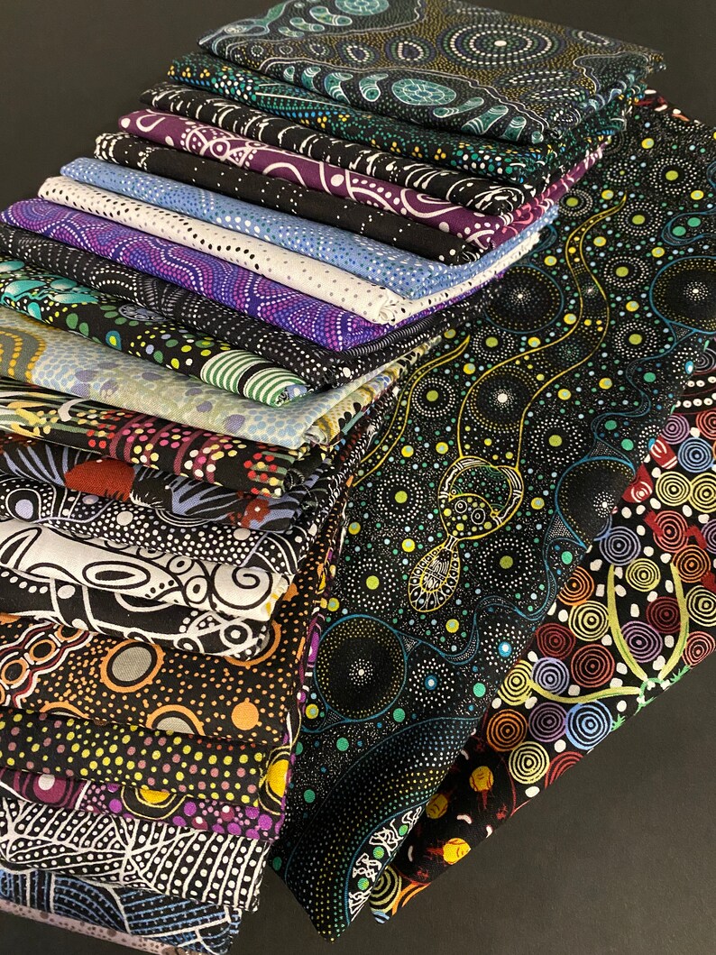 Australian Fabric Quilt Log Cabin Kit Quilt 84 1/2 x 102 1/2 Etsy