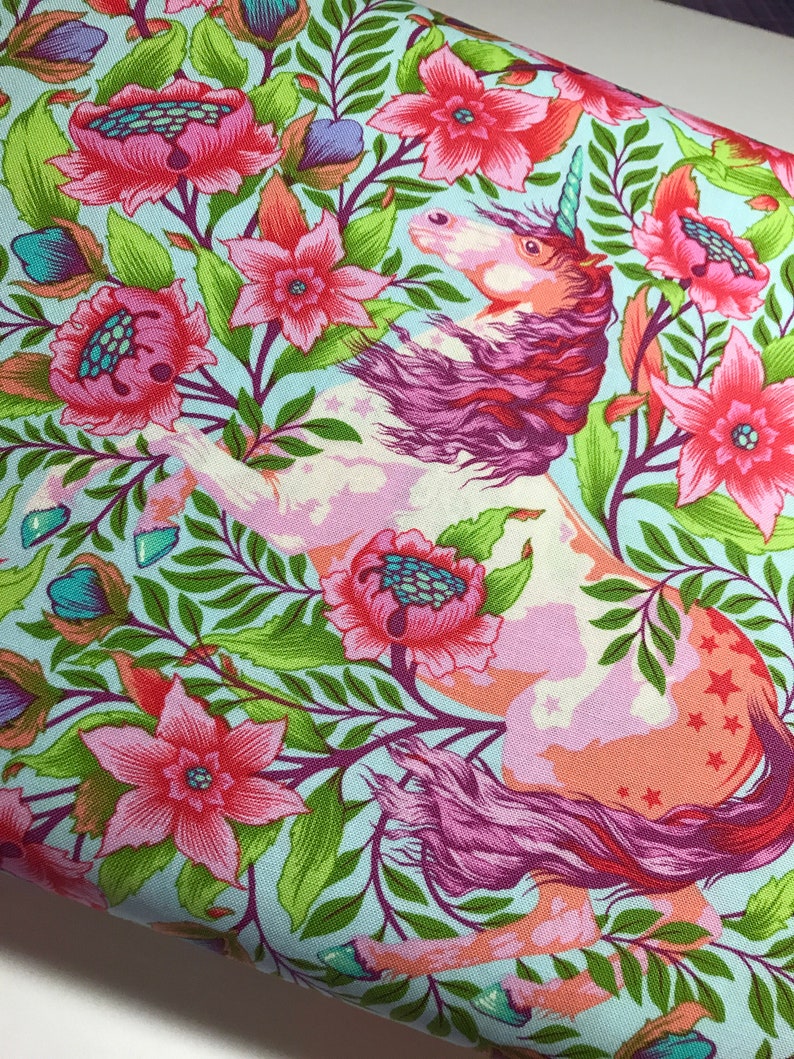 Tula Pink Fabric PINKERVILLE Imaginarium in Cotton Candy Etsy