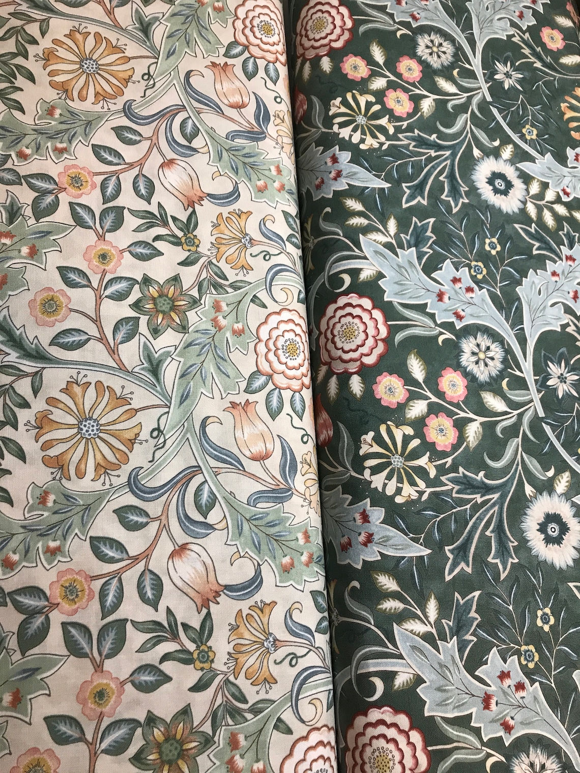 William Morris Fabric Wilhemina in Sage Pattern PWWM049 Etsy