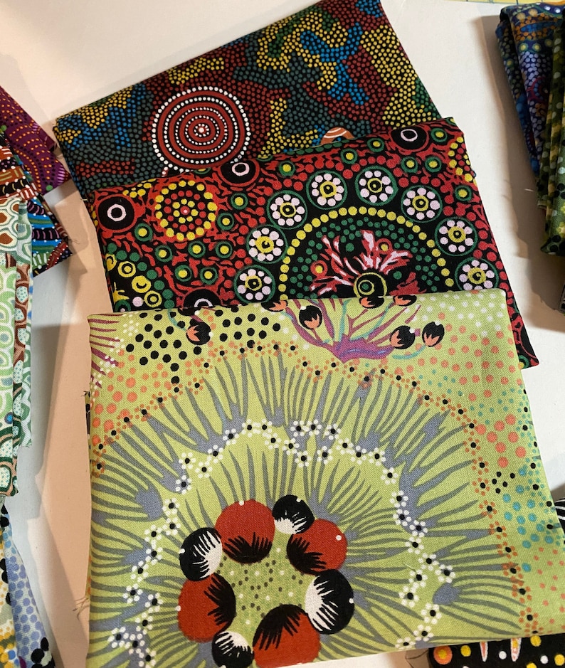 Australian Fabric Quilt Log Cabin Kit Fabric and Pattern Etsy