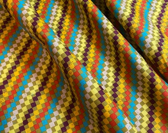 Kathy Doughty Fabric by FreeSpirit - Tapestry Stripe in Gala - by Kathy Doughty- 100% Quality Cotton Yardage