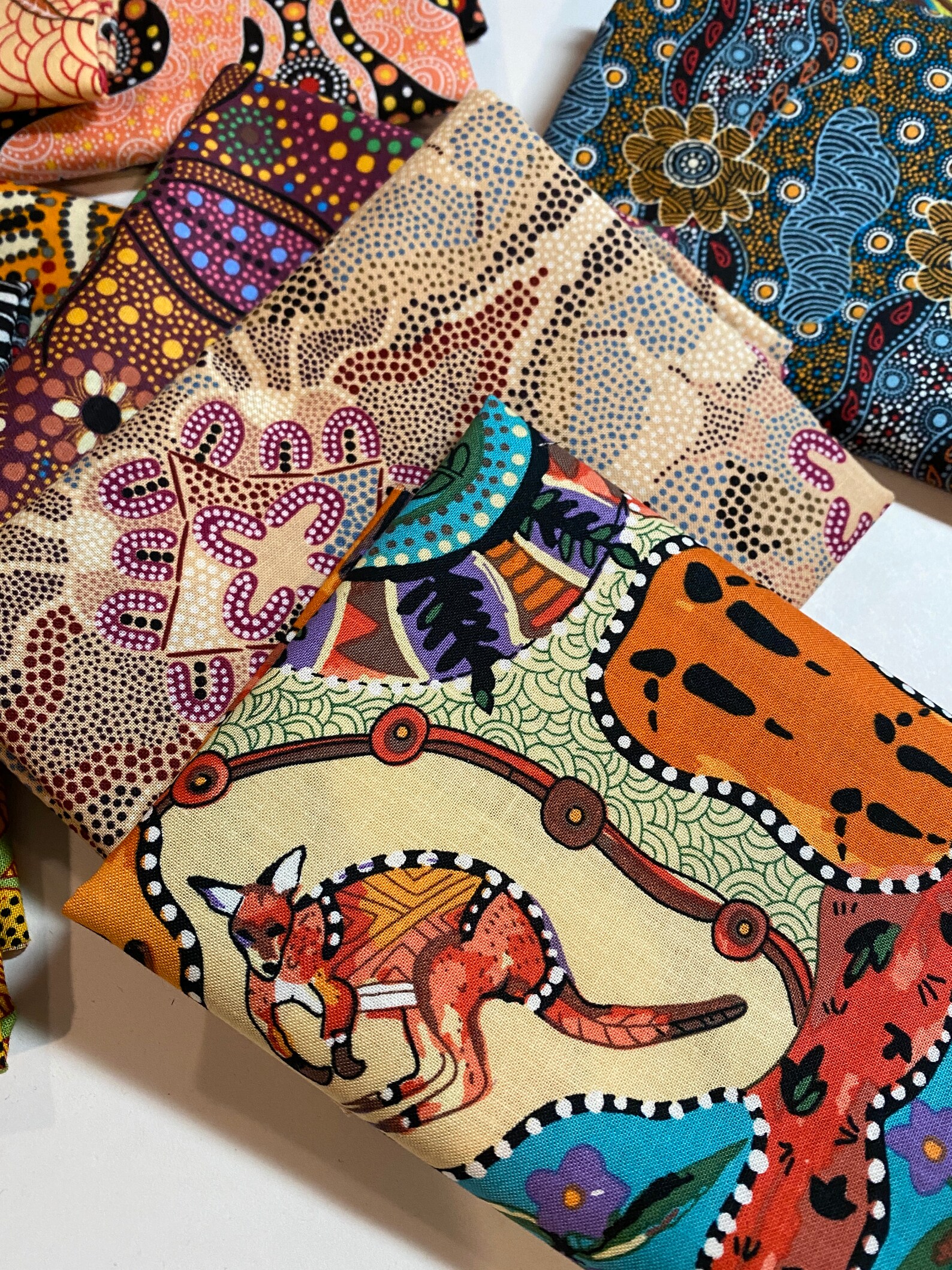 Australian Fabric Quilt Log Cabin Kit Fabric and Pattern Etsy