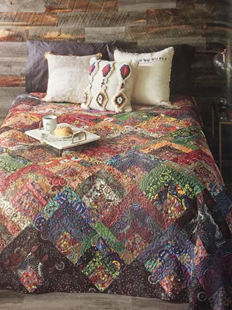 Australian Fabric Quilt Log Cabin Kit Fabric and Pattern Etsy