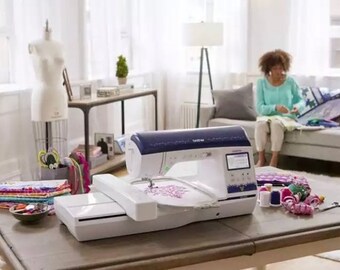 Pristine NEW BROTHER NQ3500D Sewing & Embroidery Combo DISNEY Edition Includes Free Shipping- Has 8 hours on it