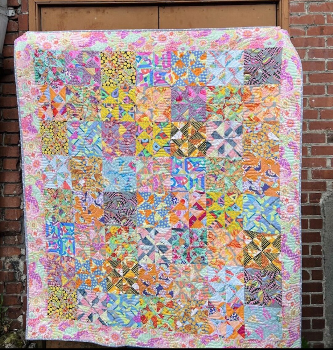 Kaffe Fassett Quilt Kit Fabric sweet Nothings Quilt 58 X 65 Complete Kit 100 Cotton Etsy