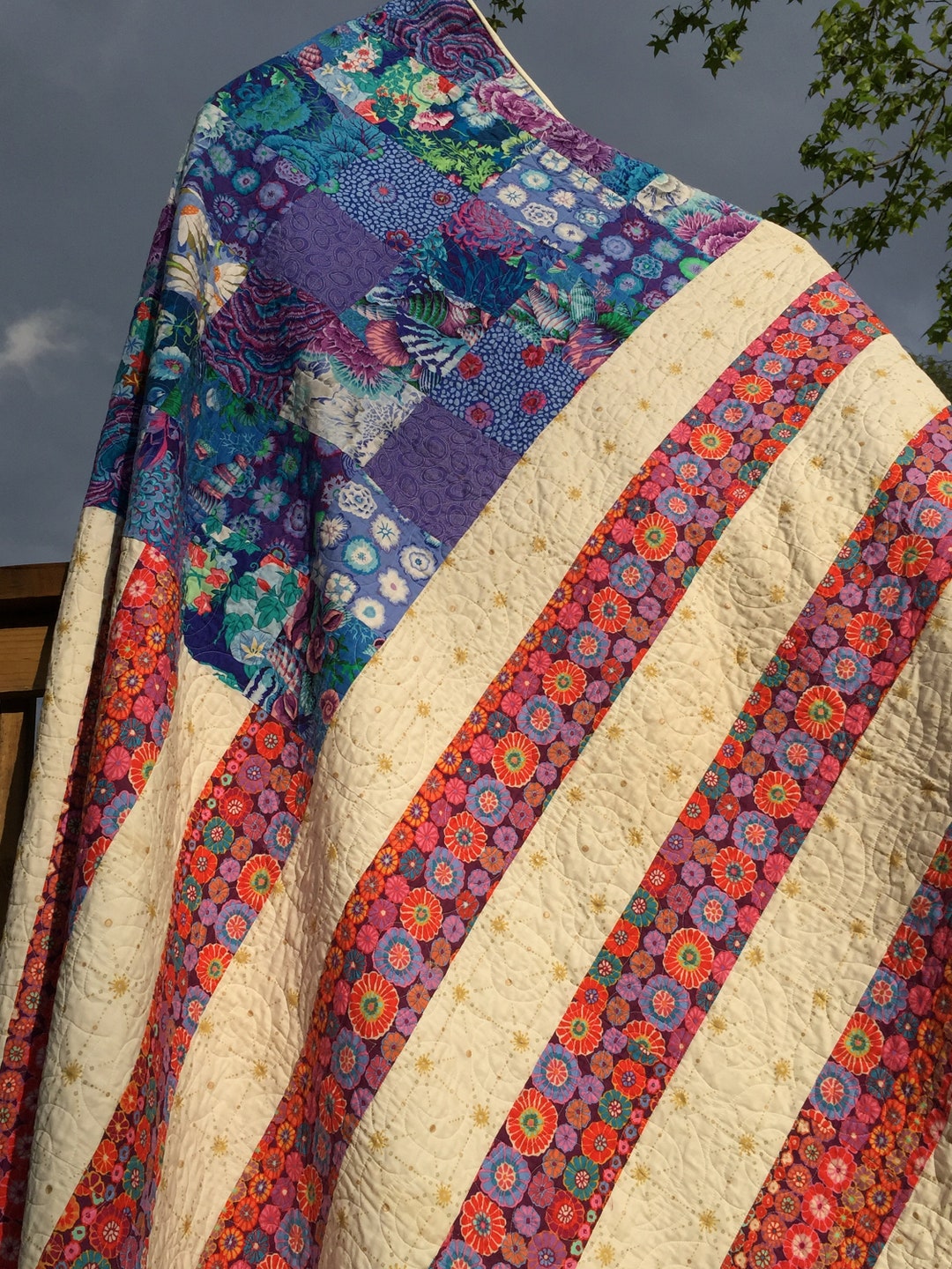 Kaffe Fassett Flag Kit flora Hoist and Fly Etsy