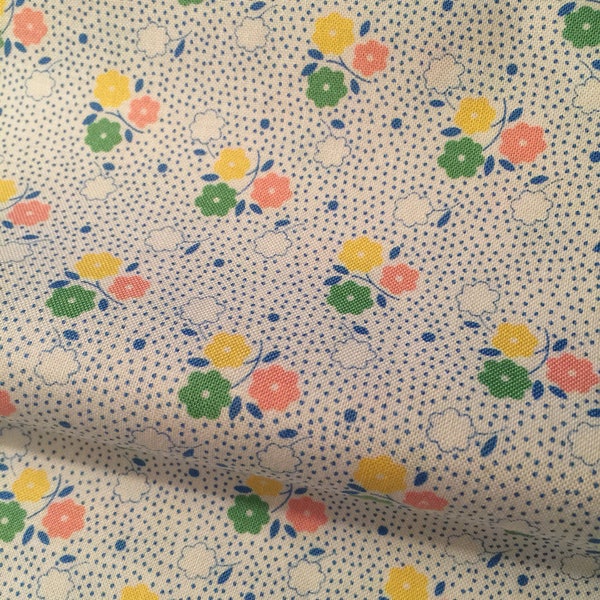 Little Flowers 30's Fabric - 30's Playtime by Chloe's Closet  for Moda 32586 15 F193 -100% High Quality Cotton Yardage