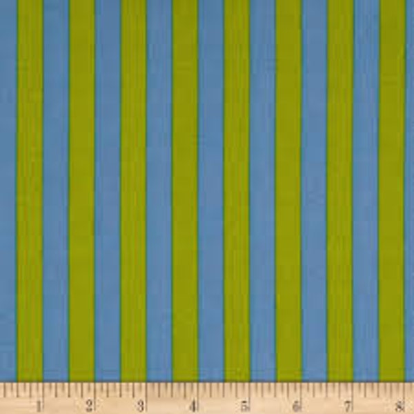 Tula Pink Fabric - Tent Stripe MYRTLE PWTP069.MYRTLE All Stars 25th Collection -100% Cotton Yardage