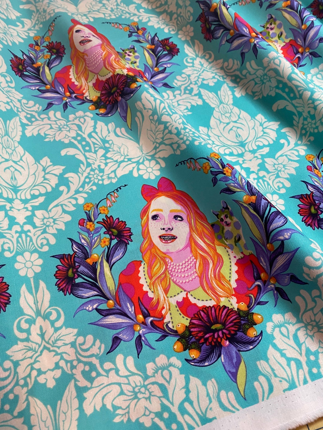 Tula Pink Fabric Alice PWTP159.DAYDREAM Curiouser and Etsy