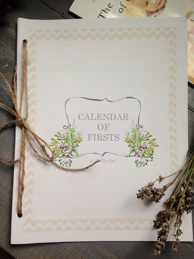 Calendar of Firsts Charlotte Mason Homeschool Calendar Etsy