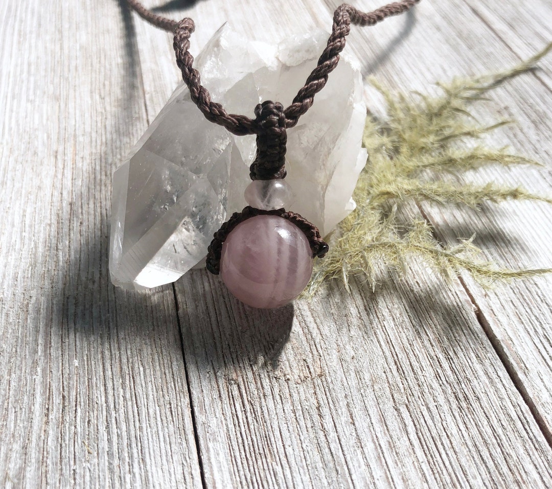 Veronica Necklace in Pink Quartz