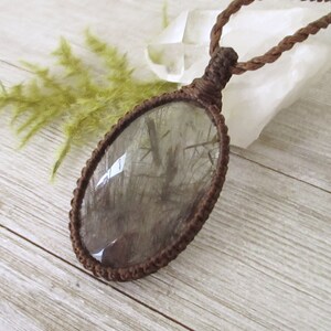 Rutile Quartz Necklace, Crystal Jewelry, Healing crystal necklace, Quartz necklace, Metaphysical jewelry, Soulmate Gift, Layering necklace