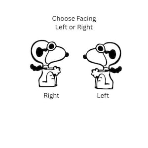 Snoopy Dog Flying Ace Vinyl Decal Sticker