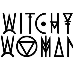 Witchy Woman l  witchy sticker | moon decal | astrology | aura decal | witchy vibes | coven sticker | car window sticker