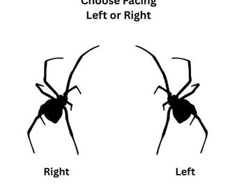 Spider Walking Vinyl Decal, Halloween Mirror Window Prop, Gothic DIY Craft