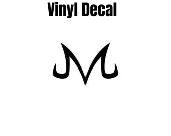 Vegeta Dragon/Majin Character Symbol Vinyl Decal Choose Size and Color