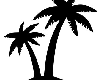 Palm Trees Island Beach Ocean Salt Life  Vinyl Decal Sticker  Choose Size and Color