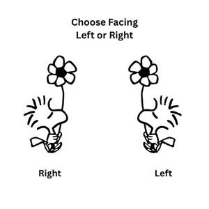 Woodstock Holding Flower Vinyl Decal