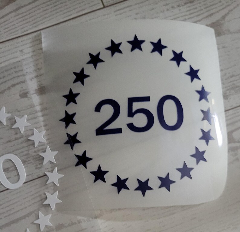 America 250th Vinyl Decal Choose Size and Color - Etsy