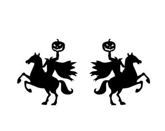 Headless Horseman Vinyl Decal Choose Size and Color