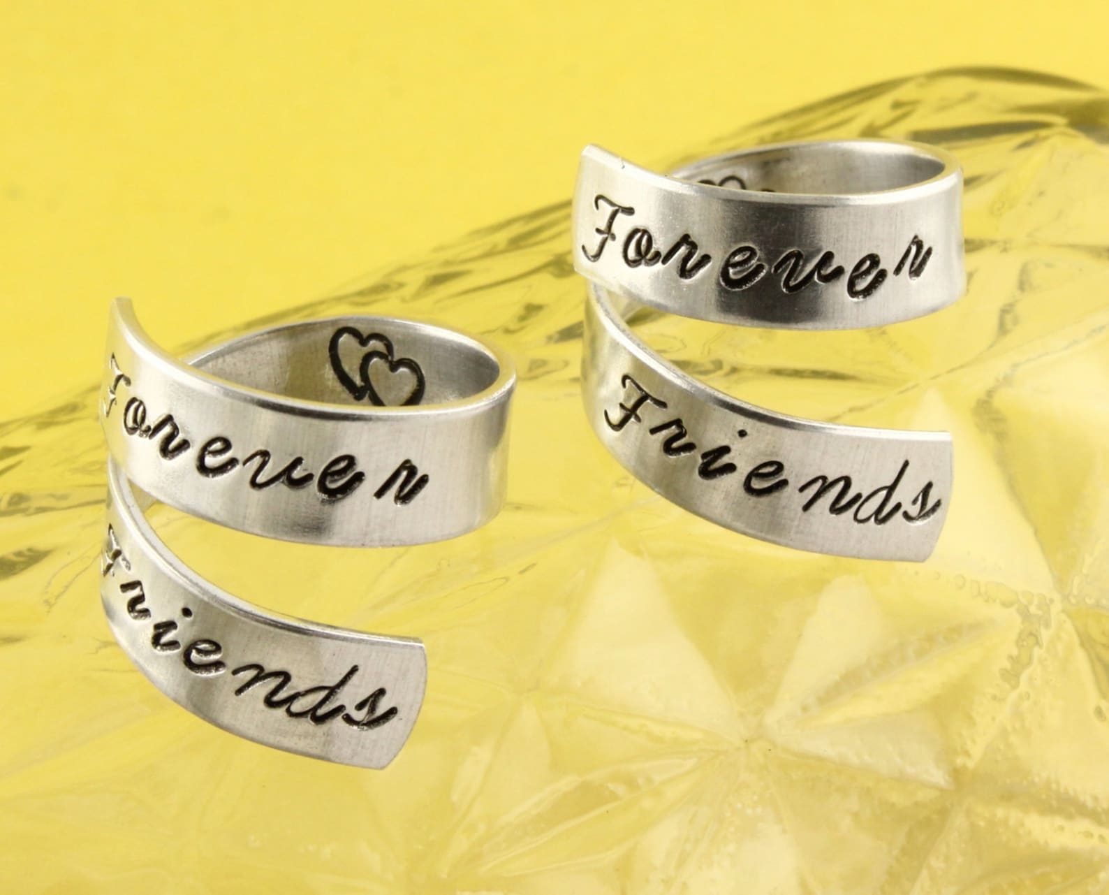 Forever Friends Rings, Best Friends Rings, Adjustable Rings, Twist ...