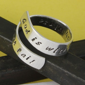 Psalm 46:5 Ring - God Is Within Her, She Will Not Fail Ring - Adjustable Ring - Twist Ring - Wrap Ring - Custom Ring - Size 7 Ring - Size 8