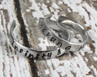 To Infinity and Beyond Ring - Stacking Ring - Stackable Ring - Adjustable Ring - Infinity Ring - Infinite Ring - Forever Ring - Silver Ring