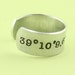 Coordinate Ring - Latitude Longitude Ring - Address Ring - GPS Ring ...