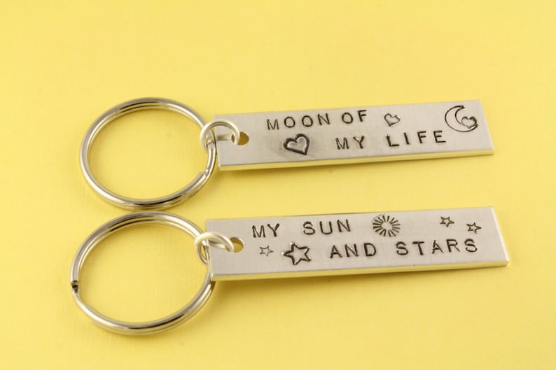 Moon of My Life Keychain My Sun and Stars Keychain Siver Keyring Khal Drogo Keychain Daenerys Keychain Khaleesi Keyring image 2