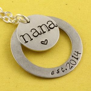 Nana Necklace - Grandma Necklace - Personalized Necklace - New Baby Necklace - Mother&#39;s Day Gift - Gift For Nana - Gift For Grandma - Custom