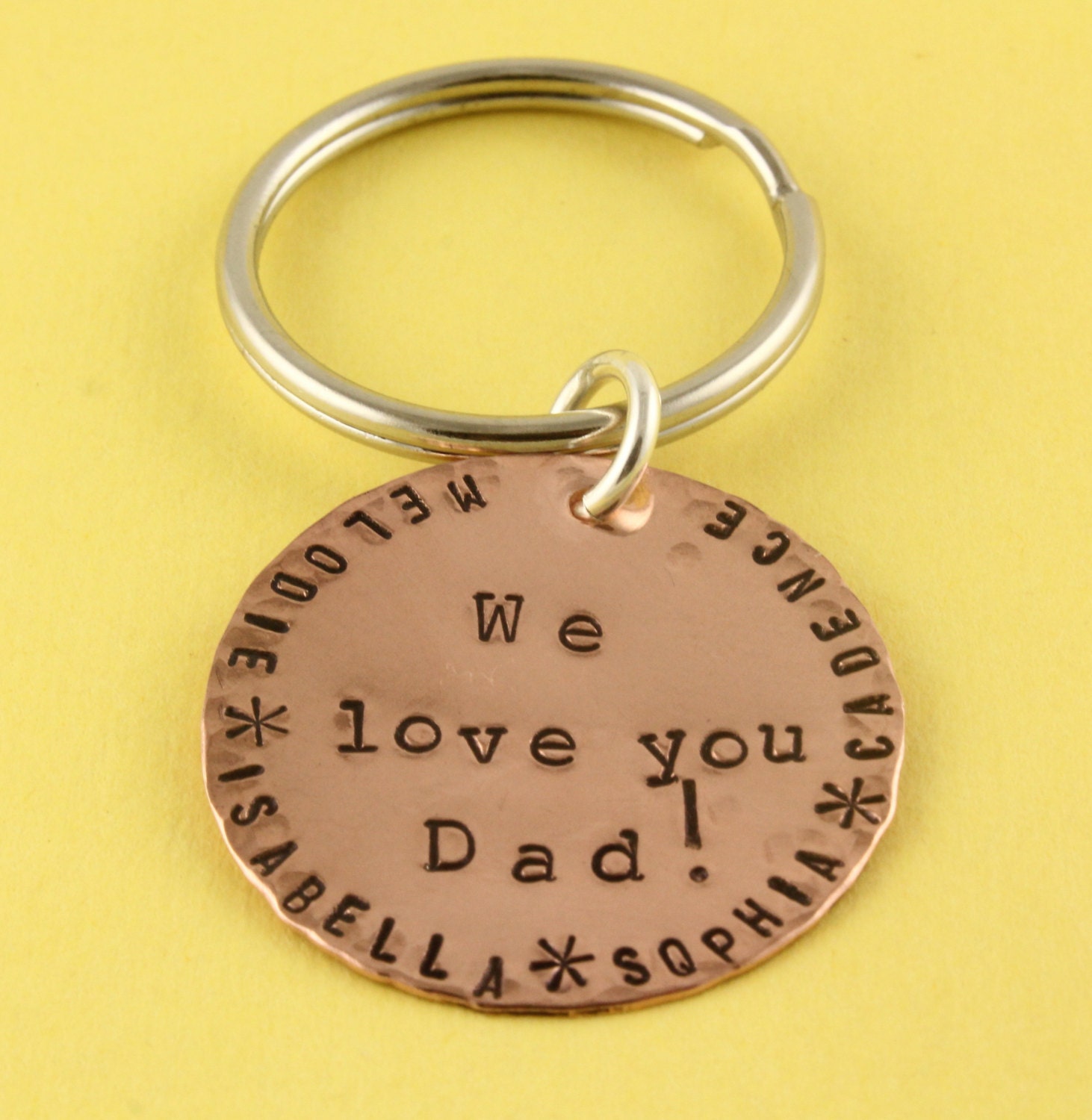 Dad Keychain Gift for Dad Personalized Keychain Custom Etsy