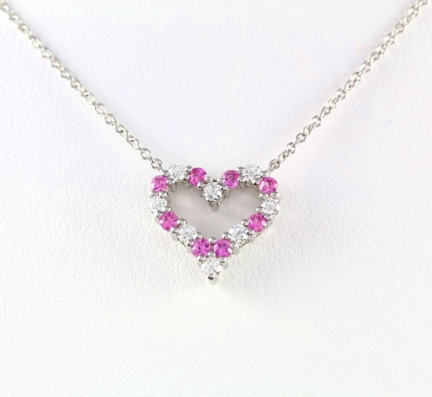 Throne | Maddie Price | Return to Tiffany® Pink Double Heart Tag Pendant