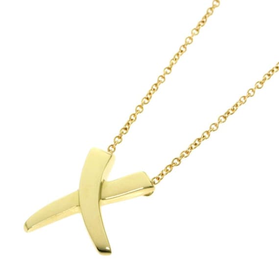 Tiffany x shop necklace gold