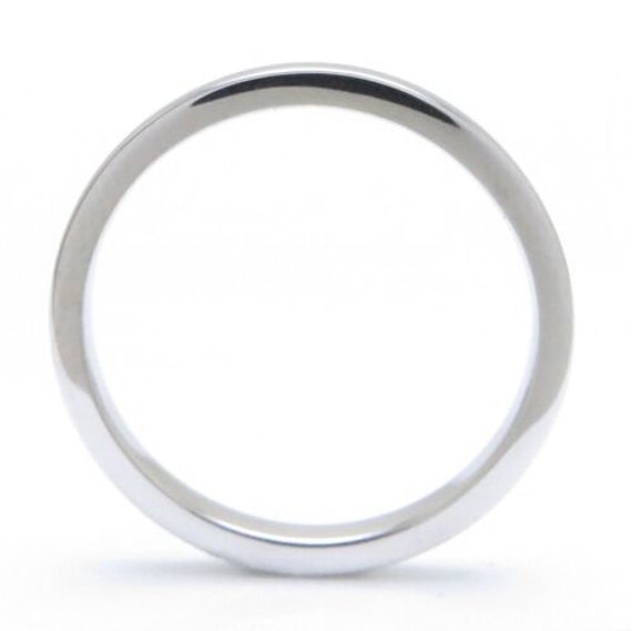 TIFFANY&Co. Essential Platinum 2mm Flat Band Ring… - image 2