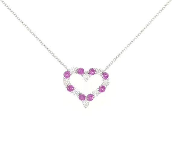 Tiffany pink 2024 sapphire necklace