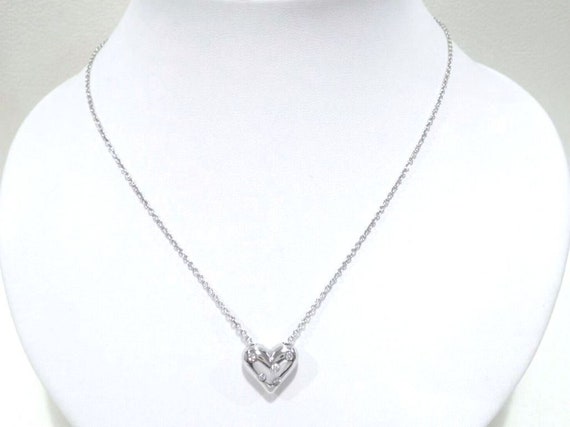 TIFFANY & Co. Etoile Platinum 5 Diamond Heart Pen… - image 4