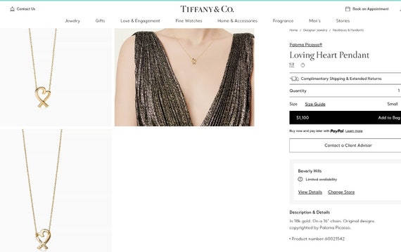 TIFFANY & Co. Paloma Picasso 18K Gold Loving Hear… - image 6