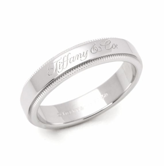 Tiffany & Co. 18K Yellow Gold and Platinum Classic Milgrain 6.00mm Est –  Long's Jewelers