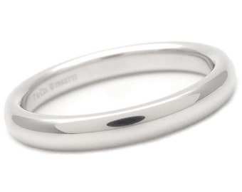 TIFFANY & Co. Platin Elsa Peretti Stapelband Ring 7,5