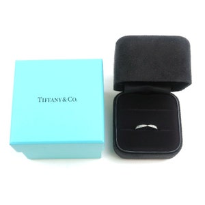 TIFFANY & Co. Harmony Platinum Diamond 1.8mm Band Ring 6 image 4