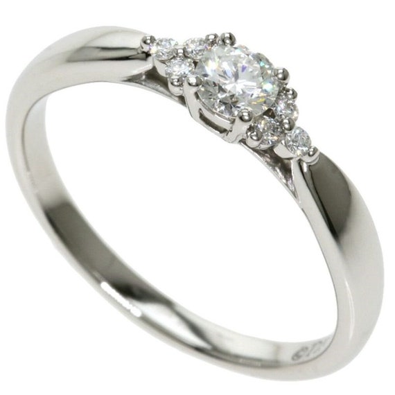 TIFFANY & Co. Harmony Platinum Diamond Ring with … - image 1