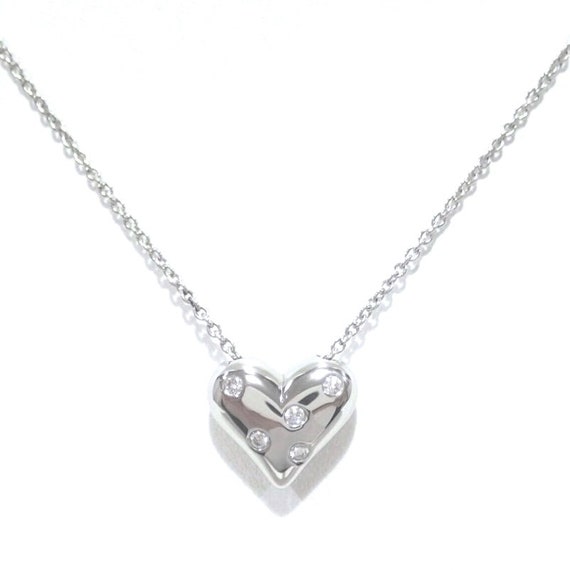 TIFFANY & Co. Etoile Platinum 5 Diamond Heart Pen… - image 3