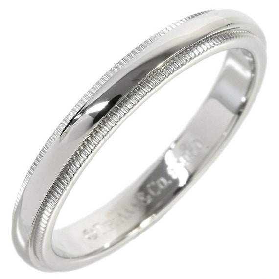 Tiffany & Co. Platinum Milgrain Wedding Band - 950 Platinum Band, Rings -  TIF244713 | The RealReal