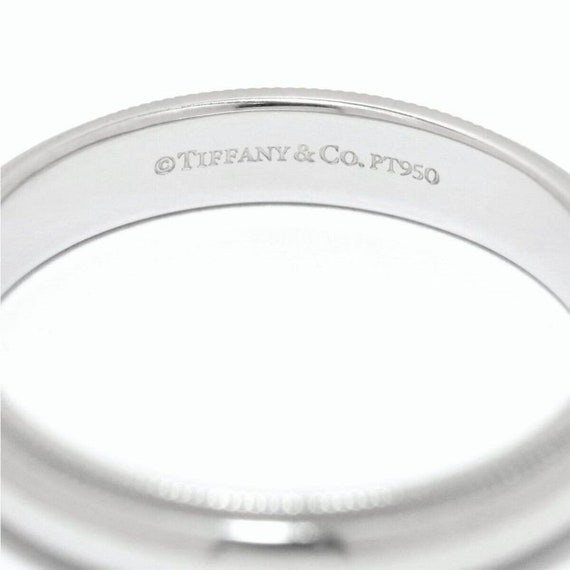 TIFFANY & Co. Together Platinum 3mm Milgrain Wedd… - image 3